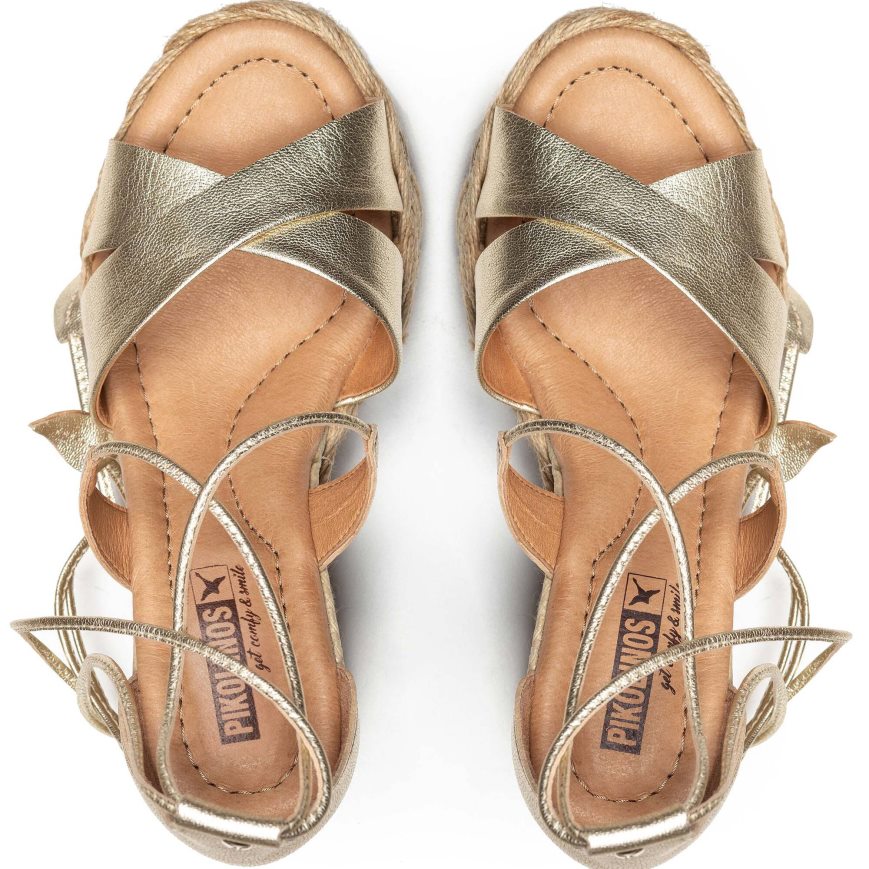 Women's Pikolinos RONDA Wedge Sandals Silver | NZ P570931